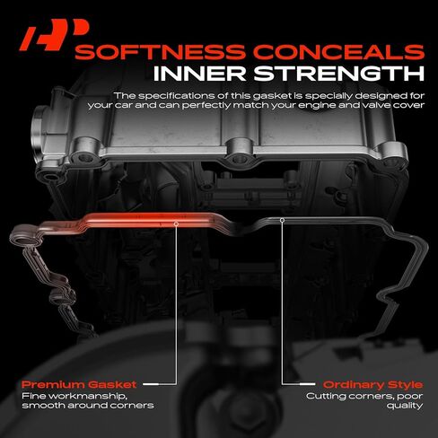 مجموعة حشية غطاء صمام المحرك A-Premium متوافقة مع Nissan Frontier 1998-2004، Xterra 2000-2004، 2.4L in Kuwait