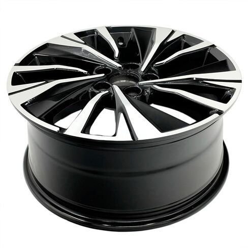New Single 18" 18x8 Inch Alloy Wheel for 2016-2017 Honda Accord | OEM Design Replacement Rim | Machined Black | Direct Fit - OE Stock Specs | 64081 in Kuwait