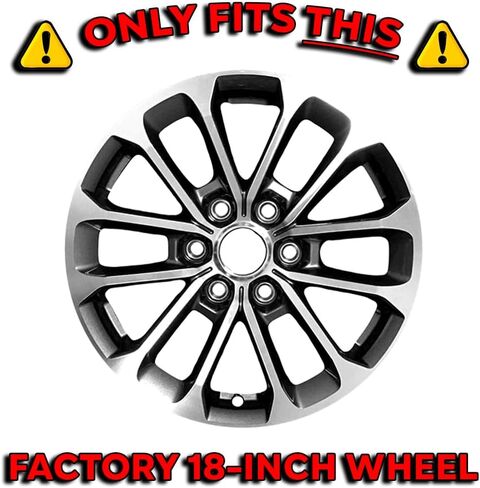 4pc Gloss Black 12 Spoke 18" Snap-On Wheel Skins for Ford F-150 XL 2018-2020 in Saudi Arabia