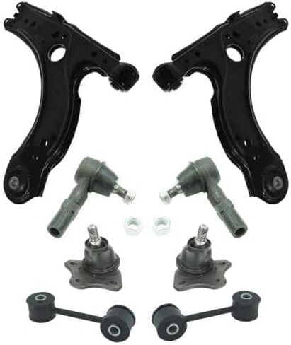 مجموعة التوجيه والتعليق الأمامية البديلة المكونة من 8 قطع تناسب Volkswagen Jetta 2005 (8th VIN Digit J أو M، 23mm Sway Bar) in Kuwait