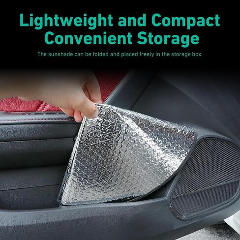 Car Steering Wheel Cover Sun Shade, 18" Anti-Heat Steering Wheel Sun Block, Aluminum Foil Steering Wheel Sun Shade Cover, Car Sunshade Accessories, Universal for Most Vehicle, RV, Truck in Saudi Arabia