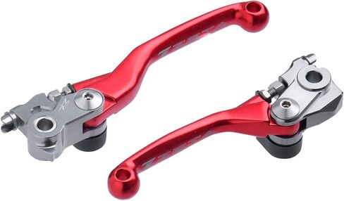 Zeta Japan Brake & Clutch Lever Combo Set CNC Machined Compatible with Honda CRF250/L/M and CRF300L Series Motocross & Enduro Motorcycles [Pivot/Folding Type] [Red] ZE44-5013 in Saudi Arabia