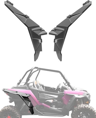 مشاعل حاجز خلفي أوسع XXL لـ RZR XP 1000/ XP 4 1000، واقيات الطين الخلفية الكاملة الممتدة 8.5 بوصة اللوحات الطينية ضد الطين والأوساخ لملحقات Polaris RZR XP 1000/ XP 4 1000 2014-2023، زوج واحد in Kuwait