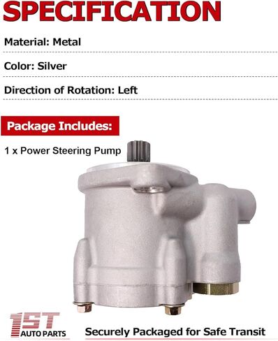 1ST PEV221618L101 Power Steering Pump Fits for Freightliner for Peterbilt for Mack for Kenworth for International, Replaces OE: QX3752 EV221618L101 221618L101 465TRW05, Left Rotation in Saudi Arabia