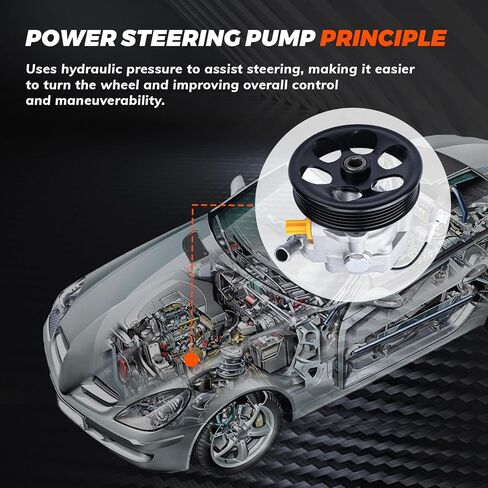 21-329 Power Steering Pump with Pulley Fit For 2006 Forester 2.5L for 2007 Forester 2.5L for 2008 Forester 2.5L, for 2006 2007 Impreza 2.5L Power Assist Pump OE#34430SA020 34430SA0219 N9900761 in Saudi Arabia