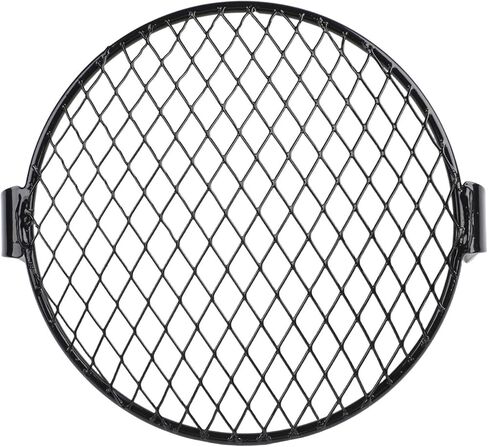7 Inch Motorcycle Headlight Mesh Grill Cover Protector Guards with Square Metal Retro Style for 7 Inch Headlamp Side Mount 8mm-10mm Bolt Distance(Rhombus) in Saudi Arabia