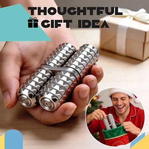 Fidget Roller for Kids Adults, Handheld Textured Metal Fidget Toy, Relieve Daily Tension, Improve Focus, Hand Grip Exercise, Portable Sensory Desk Gadget for Office Home Classroom in Kuwait