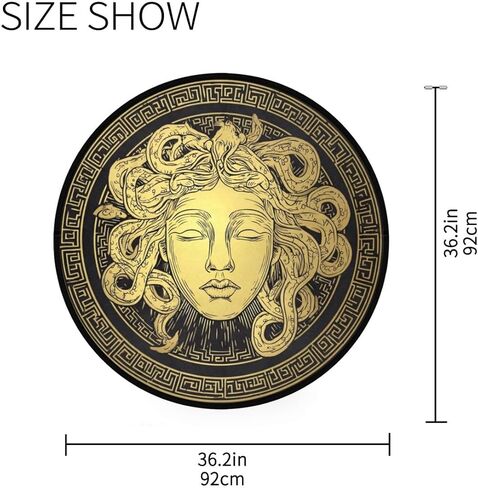 Round Non-Slip Area Rugs/Slip Floor Rug 36.2X 36.2 in Indoor Room Decorative Rugs Carpet for Living Room Bedroom in Saudi Arabia