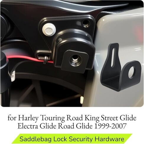 Motorcycle Saddlebag Lock Security Hardware Mounting Bracket Kit for Harley Touring Road King Street Glide Electra Glide Road Glide 1999-2007 in Saudi Arabia