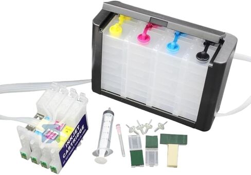 Bulk Ink Supply System CISS T0631 T0632 T0633 T0634 Compatible with C67 C87 CX3700 CX4100 CX4700 Dye Ink Cartridge in Saudi Arabia