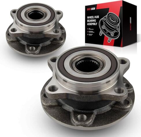 Torchbeam Pair 513348 Front Wheel Hub Bearing Assembly for 2015-2017 Chrysler 200, 2013-2016 Dodge Dart Wheel Bearing 5 Lugs W/ABS in Saudi Arabia