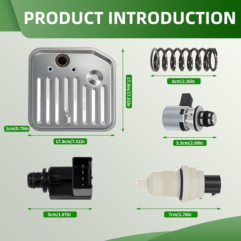 46RE 47RE 48RE A518 طقم إصلاح الملف اللولبي وأجهزة الاستشعار المتوافقة مع Ram 1500 2500 3500 2000-UP محافظ ناقل الحركة مستشعر ضغط الملف اللولبي ليتش استبدال 52118652 56028196AD in Kuwait
