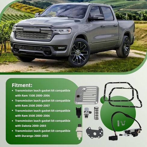 46RE 47RE 48RE A518 طقم إصلاح الملف اللولبي وأجهزة الاستشعار المتوافقة مع Ram 1500 2500 3500 2000-UP محافظ ناقل الحركة مستشعر ضغط الملف اللولبي ليتش استبدال 52118652 56028196AD in Kuwait