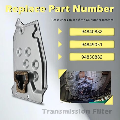 A245E A246E A247E Automotive Trans Transmission Filter Kits Oil Pan Gasket L4 1.8L Compatible with Pontiac Toyota Corolla Vibe Matrix 03-08 Replaces 94840882 94849051 94850882 in Kuwait