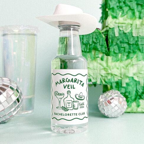 Margarita Veil Bachelorette Party Liquor Labels - Whimsical Margarita Bachelorette, Mexico Bachelorette, Margs Party Favor, Tequila Stickers in Saudi Arabia