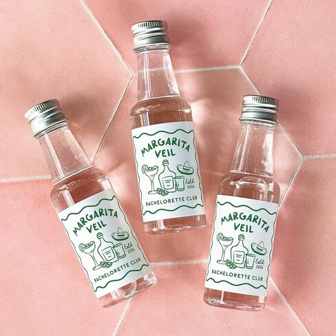 Margarita Veil Bachelorette Party Liquor Labels - Whimsical Margarita Bachelorette, Mexico Bachelorette, Margs Party Favor, Tequila Stickers in Saudi Arabia