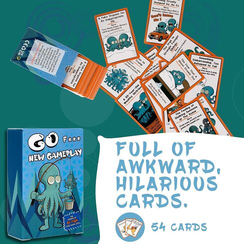 for Go Fish Yourself Card Game-2026 Hilarious Fish-Themed Party Game for Adults, Interactive Fun for 2+ Players, Perfect Gag Gift for Friends & Family Game Night in Saudi Arabia