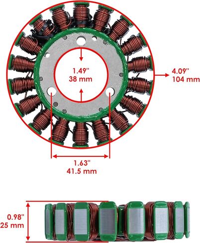 Caltric Stator Compatible With Suzuki Gs700 Gs-700 Gs1000 Gs-1000 Gs1100 Gs-1100 1978-1985 in Kuwait