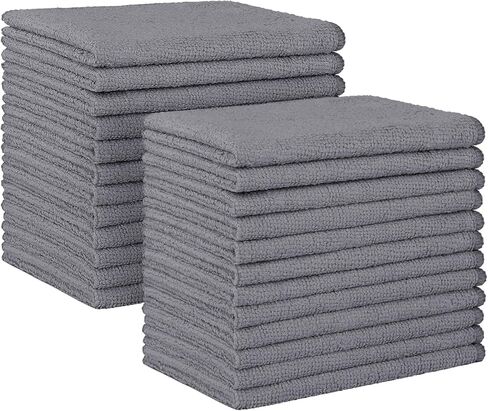 HOMEXCEL Microfiber Cleaning Cloth, 24 Pack Absorbent Cleaning Rags with 8 Color Assorted,Lint-Free Cleaning Towels for Car Kitchen House, 12"X11" (Multi-Color) in Saudi Arabia