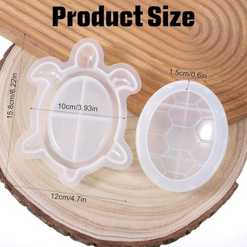 Turtle Resin Mold, Turtle Box Resin Mold with Lid, 3D Animal Silicone Molds Storage Container Molds for Epoxy Resins, Concrete, Clay, Jewelry Trinket Candy Holder, DIY Craft Art Home Decor in Saudi Arabia