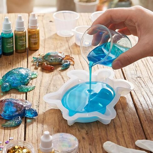 Turtle Resin Mold, Turtle Box Resin Mold with Lid, 3D Animal Silicone Molds Storage Container Molds for Epoxy Resins, Concrete, Clay, Jewelry Trinket Candy Holder, DIY Craft Art Home Decor in Saudi Arabia
