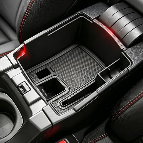 منظم وحدة التحكم المركزية من Autoorder لـ 2019-2024 Toyota Corolla/ 2022 2023 2024 Corolla Cross Accessories صندوق تخزين مسند الذراع صينية إدخال ثانوية مع حصيرة مضادة للانزلاق in Kuwait