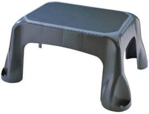 Plastic Step Stool, in-Mold Tread, 1-Step, Gray, Weight Capacity of 300 lbs in Saudi Arabia