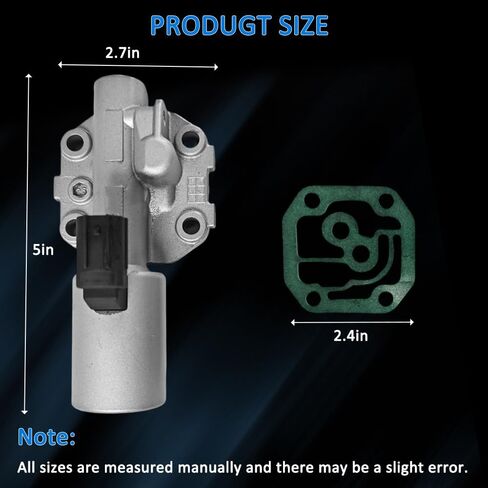 Transmission Linear Shift Solenoid Valve with Gasket Replacement for 28250-PRP-013 Compatible for Honda Accord CR-V Civic Acura TSX RSX in Saudi Arabia