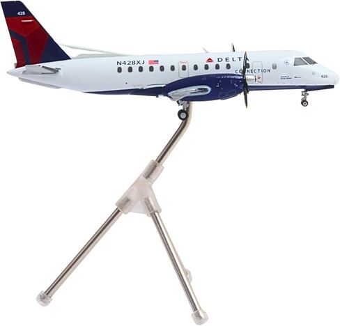 Gemini200 Delta SF-340B Mesaba REG#N428XJ نموذج طائرة معدني مصبوب بمقياس 1/200 مع معدات الهبوط وحامل العرض - مُجمَّع بالكامل للبالغين من عمر 14 عامًا فما فوق in Kuwait
