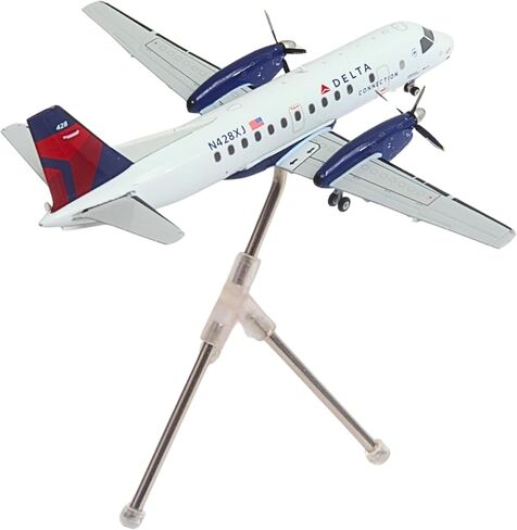 Gemini200 Delta SF-340B Mesaba REG#N428XJ نموذج طائرة معدني مصبوب بمقياس 1/200 مع معدات الهبوط وحامل العرض - مُجمَّع بالكامل للبالغين من عمر 14 عامًا فما فوق in Kuwait