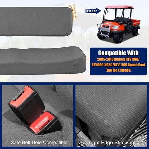 Seat Cover Replacement for 2005-2013 Kubota RTV 900/RTV900-XD3C/RTV 1100, Heavy Duty Knitted Fabric Front Seat Cover, Custom Fit Seat Protector in Saudi Arabia