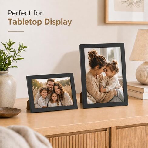 6x9 Picture Frame Set of 3 Black for Wall Hanging or Tabletop- Wall Mounting Horizontally or Vertically, 6 x 9 Wall Gallery Poster Photo Frames for 6 by 9 Photo,3 Pack, Black in Saudi Arabia