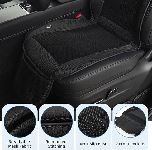 Cooling Car Seat Cover Front Seat, 12V-24V Ventilated Car Seat Cooler with Turbo Fan, Breathable Mesh Fabric Cooled Seat Cushion, 3-Speed Adjustable Airflow, Universal Fit for Cars, SUVs, Trucks in Saudi Arabia