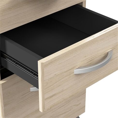 Bush Business Furniture Arrive 72W x 30D Reception Desk with Shelf and Mobile File Cabinet in Mocha Cherry in Saudi Arabia