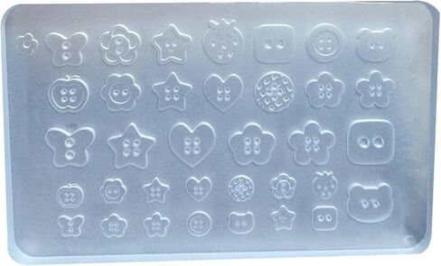 Professional Nail Art Mold Button Shape Small Accessories Mold Nail Salon Manicure Decoration Resin Equipment Decoration Mold in Kuwait