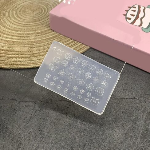 Professional Nail Art Mold Button Shape Small Accessories Mold Nail Salon Manicure Decoration Resin Equipment Decoration Mold in Kuwait