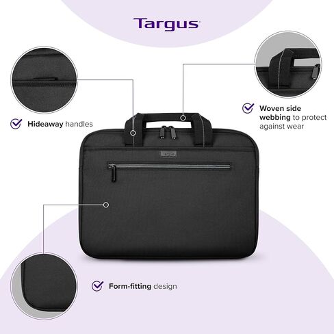 Targus 15-16" Slipskin Sleeve with Hideaway Handles – Slim & Lightweight Laptop Case with Front Zipper Pocket – Padded Protection – Durable Metal Zippers – Fits Laptops Up to 16 Inches - TBS964GL in Kuwait
