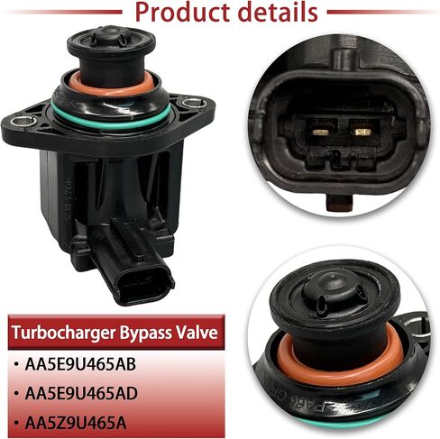 Turbocharger Bypass Valve AA5E9U465AB Compatible with Ford Explorer(19-11),F-150(16-13),Flex/Taurus(19-10),Transit-150/Transit-250/Transit-350(16-15),Lincoln MKS(14-10)/MKT(19-10) in Kuwait