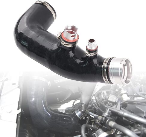 Turbo Inlet Pipe Compatible with BMW 320i 330i B48 2.0T G20 G21 Black Silicone & CNC Aluminum Performance Intake Hose in Saudi Arabia