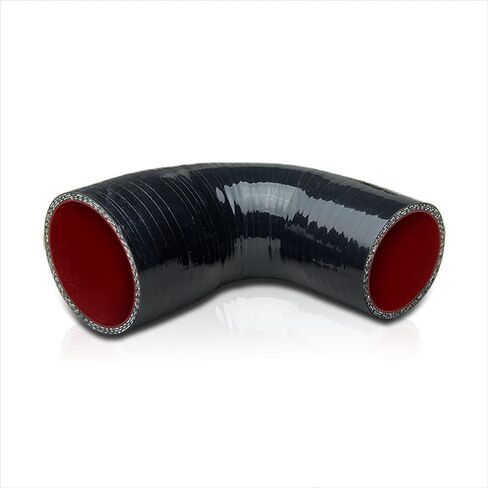 2.25 to 2.5 Inch 90 Degree Elbow Silicone Hose Reducer Coupler for Turbo/Charger,Black in Kuwait