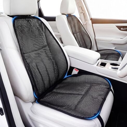1 Set Cooling Car Seat Cushion Black Cooling Car Seat Cover Summer 3D Air Mesh Breathable with Back Cover Ventilated Mesh Vented Pad Backrest Universal for SUV Truck Van Driving in Saudi Arabia