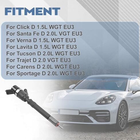 33800-27900 حاقن وقود الديزل، متوافق مع Santa Fe Click Verna Lavita Tucson Trajet Carens Sportage D 1.5L 2.0L، استبدال حاقن الوقود CRDI # 3380027900 0445110126 in Kuwait
