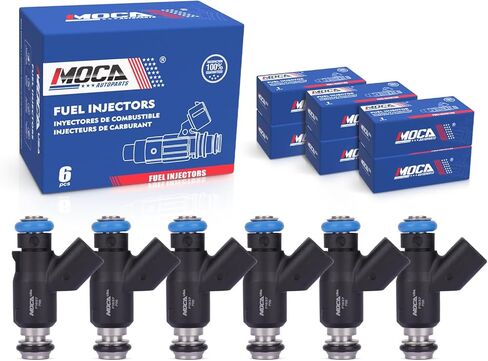 MOCA FJ837 6 قطعة حاقن الوقود متوافق مع كيا 2006-2010 سيدونا 3.8L، لشركة هيونداي 2007-2012 فيراكروز 3.8L، لشركة هيونداي 2006-2011 أزيرا جميع المحركات in Kuwait