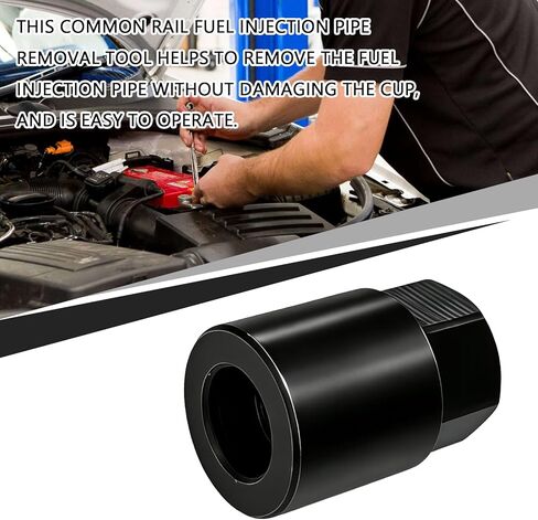 Common Rail Injector Tube Removal Tool for 2003-2018 Cummins 5.9L 6.7L Engine Compatible with Dodge Ram 2500 3500 4000 4500 5500, Diesel Trucks Replaces #933-3401 (Black) in Saudi Arabia