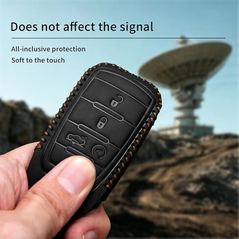 Leather Compatible with ram Key fob Cover for Dodge 2019 2025 RAM 1500 2500 3500 Accessories 5 Buttons Keychain in Saudi Arabia