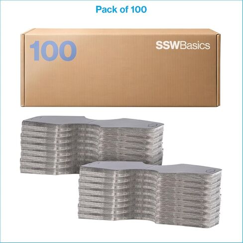 علامات مجوهرات SSWBasics سوداء ذاتية اللصق لبطاقات عرض القلادة، والمطويات، وبطاقات عرض المجوهرات، عبوة 100 in Kuwait