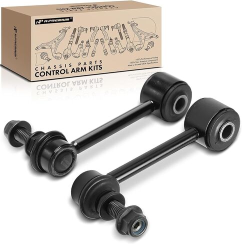 A-Premium 2 x Front Sway Bar Links Stabilizer Bar Links, Compatible with Jeep JK Series Wrangler 2007-2017, JL/JK Series Wrangler JK 2018, Sport Utility in Kuwait