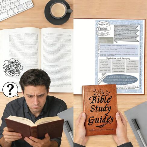 66-Page Bible Study Guide for Daily Study | Beginner-Friendly Notebook with Scripture Summaries, Daily Reflections, Quotes & Prayer Pages | for Spiritual Growth to Strengthen Faith, Christian Gift in Saudi Arabia
