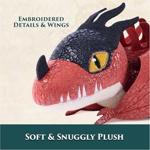 DreamWorks Dragons كيفية تدريب تنينك، لعبة قطيفة كابوس وحشي، حيوان محشو بتنين مقاس 8 بوصات، ألعاب أطفال للأولاد من سن 4 سنوات فما فوق in Kuwait