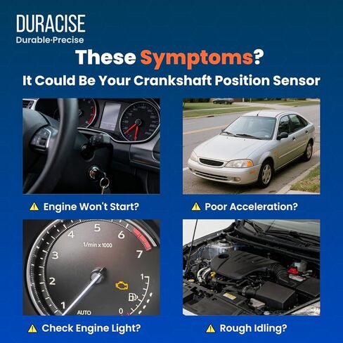 DURACISE Crankshaft Position Sensor Compatible with 2001-2004 Ford Escape, 2000-2002 Focus, 1995-1997 Contour, 2001-2012 Courier, 2001-2008 Ka & 2001-2004 Mazda Tribute & Mercury Mystique #F5RZ6C315AA in Saudi Arabia